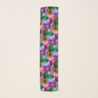 Fractured Fairy Tale Rainbow Abstract Art Scarf