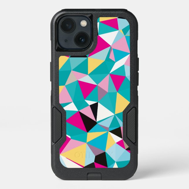 Fractured Geometric Pattern Otterbox iPhone Case (Back)