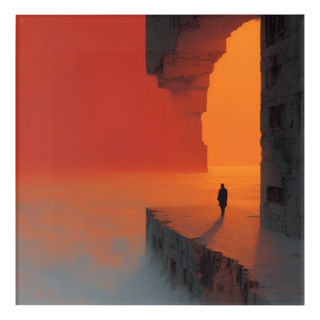 Fractured mind No. 1 Acrylic Print (Front)