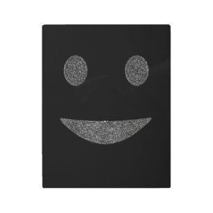 Fractured Smile – Minimal Dark Abstract Face Art
