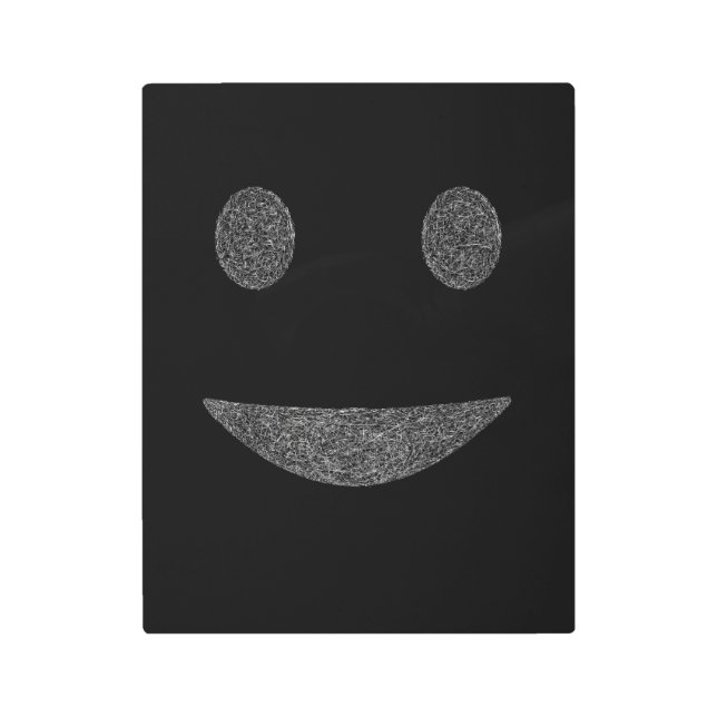 Fractured Smile – Minimal Dark Abstract Face Art (Front)