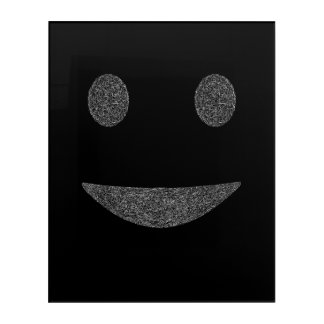 Fractured Smile – Minimal Dark Abstract Face Art