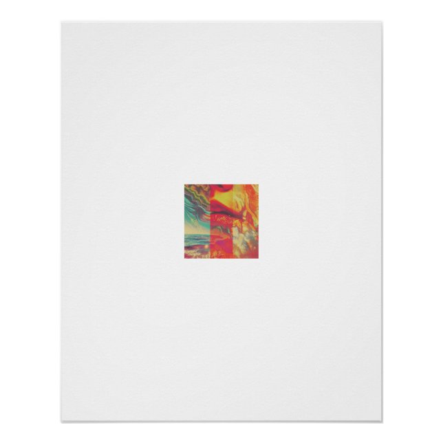 Fractured Waves and Fire Lips Poster (Front)