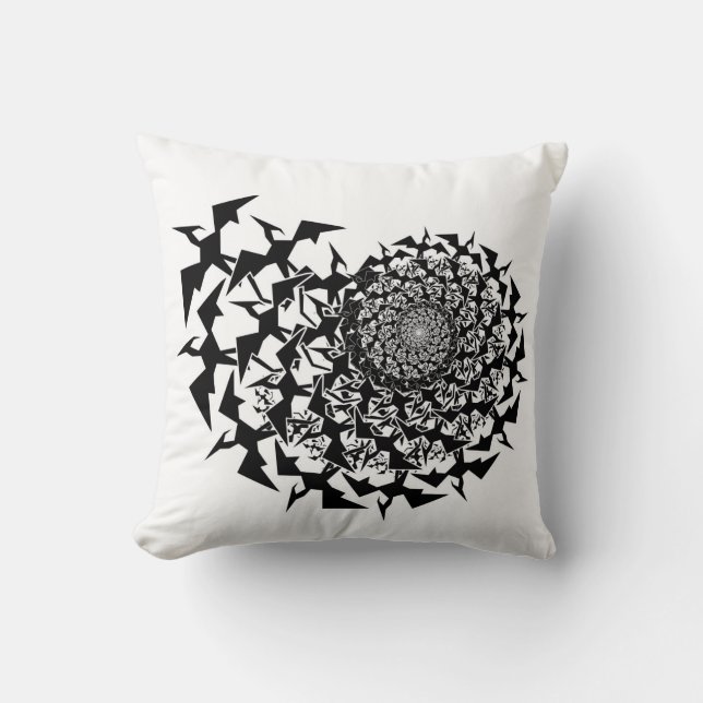Fractyl Pterodactyl Throw Pillow (Front)