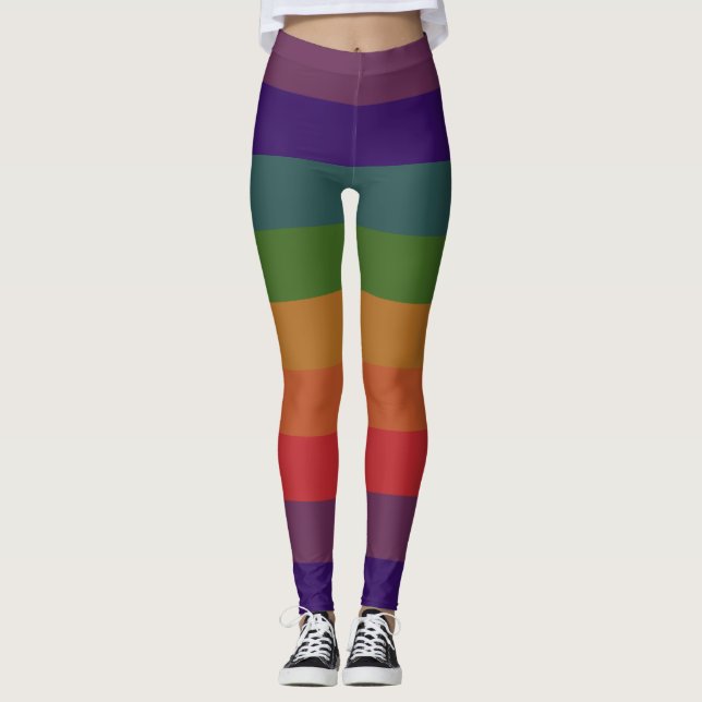 "Frag" style Rainbow Pride Leggings (Front)