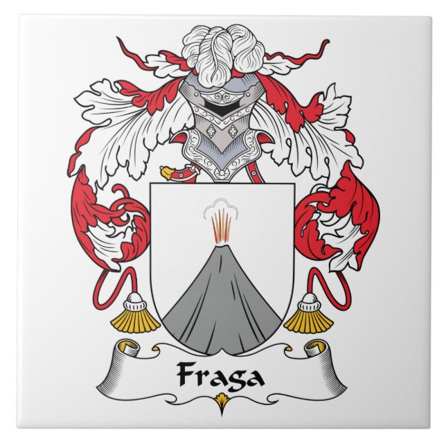 Fraga Family Crest Tile (Front)