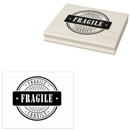  Fragile 4x5   Rubber Stamp