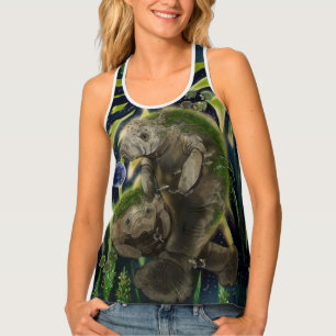 Fragile Balance Manatees Women's Tank Top