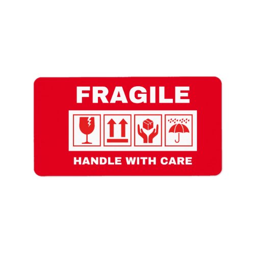 Fragile Custom Handle with Care Labels