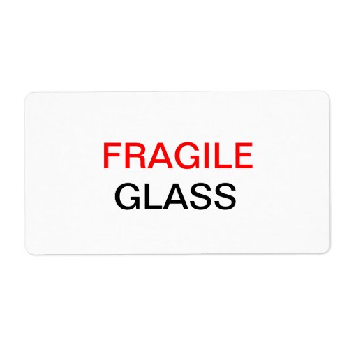 Fragile _ Glass Packing  Moving Label