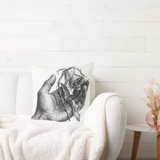 Fragile Grip Throw Pillow (Couch)