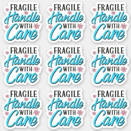Fragile Handle With Care  Business Packaging Label