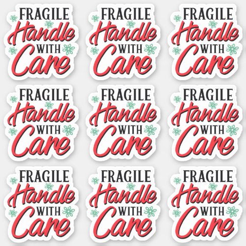 Fragile Handle With Care Business Packaging Label