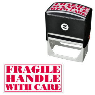 FRAGILE Handle With Care Fragile Parcel Delivery Self-inking Stamp