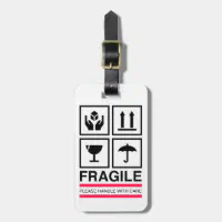  Handle With Care Label (Black And White Tag Design