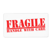 Fragile Handle With Care Labels Zazzle Com