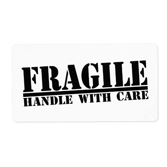 Fragile Handle With Care Labels Zazzle Com