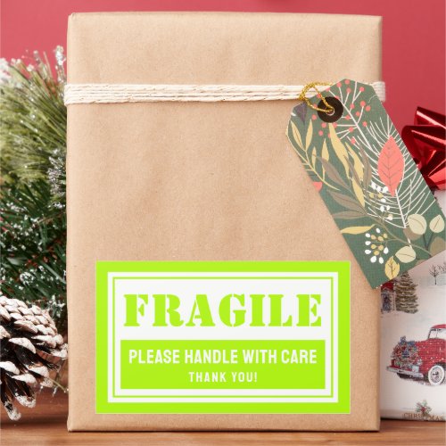 Fragile Handle With Care Mailing and Packaging Rectangular Sticker