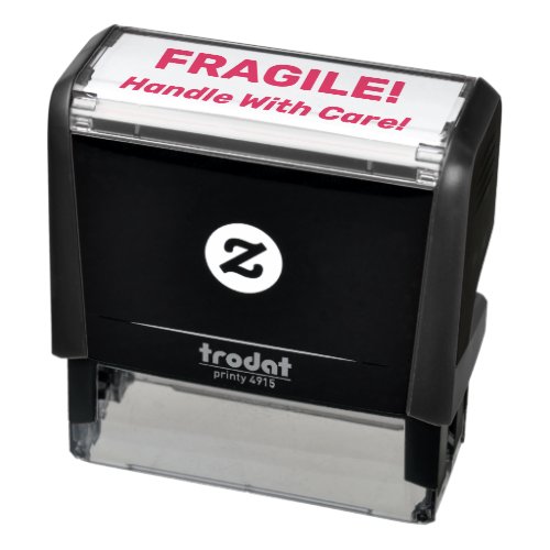 FRAGILE Handle With Care or DIY Message Self_inking Stamp