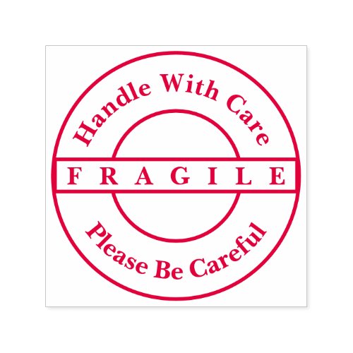 Fragile Handle With Care Please Be Careful Stamp