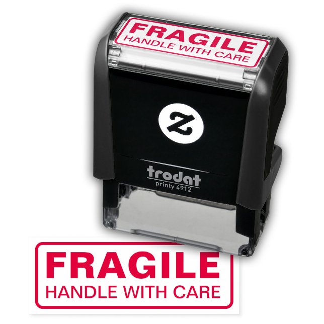 Fragile, Handle With Care, Red Self-inking Stamp (Creator Uploaded)