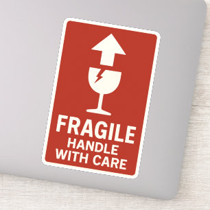 Fragile Handle With Care Shipping Label Design