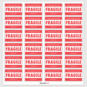 Fragile Handle With Care Shipping Sticker