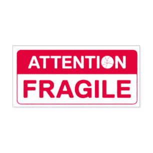 Fragile Handle with Care signs Self-inking  Handle Stamp