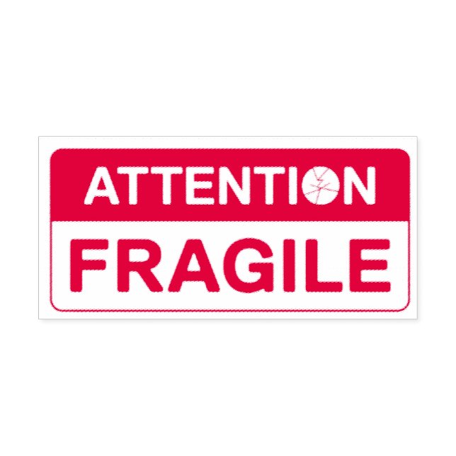 Fragile Handle with Care signs Self-inking  Handle Stamp (Design)