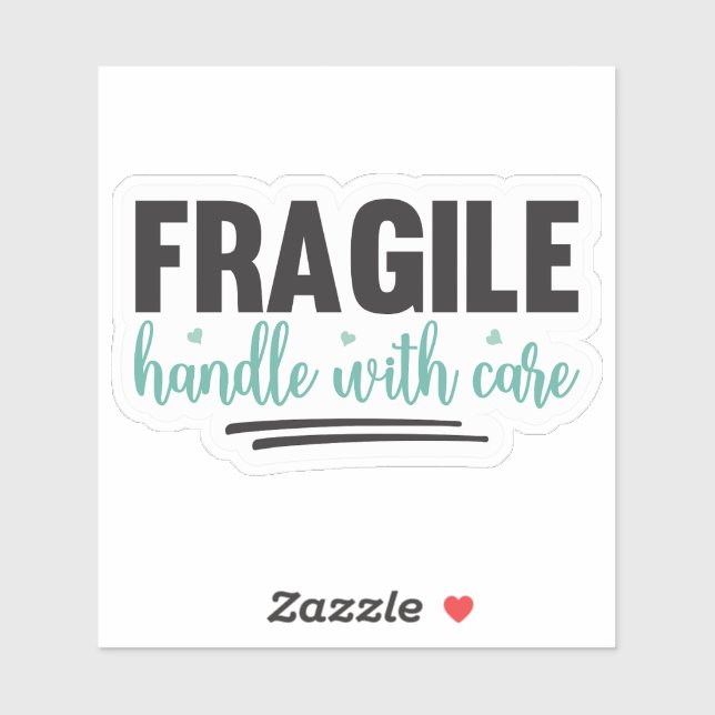 FRAGILE – Handle With Care Sticker (Sheet)