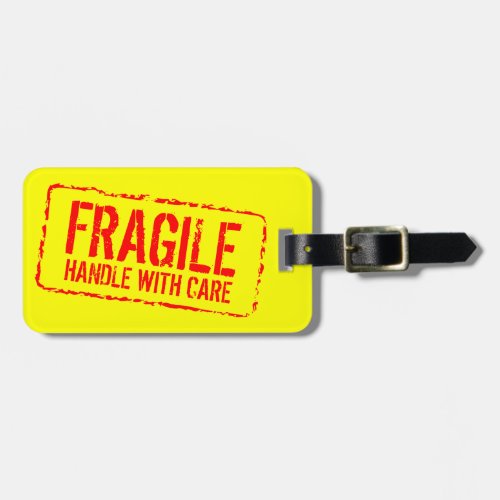 Fragile Handle with care travel luggage tags