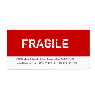 Fragile Label