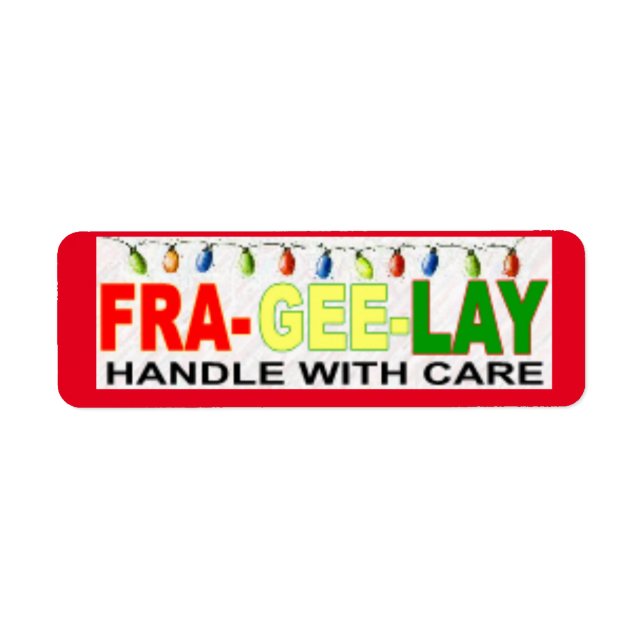 Fragile Label (Front)
