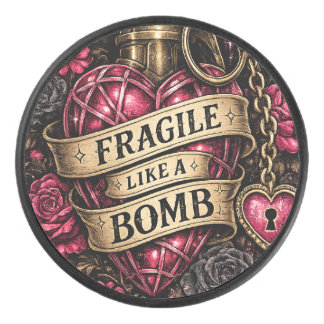 Fragile Like a Bomb Collectible Hockey Puck