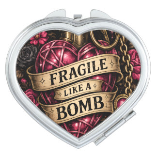 Fragile Like A Bomb Compact Mirror