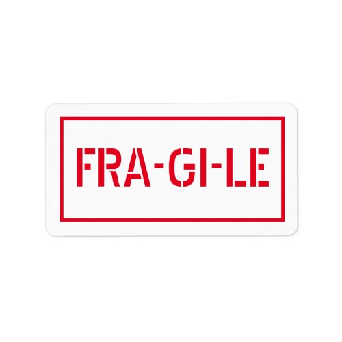 Fragile Package Stickers Movie Reference