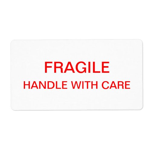 Fragile Packing  Moving Label