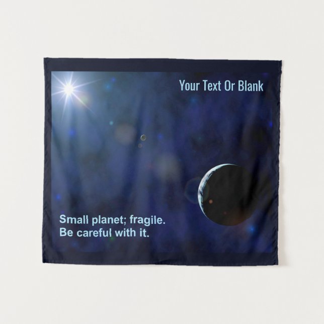 Fragile Planet Tapestry (Front (Horizontal))