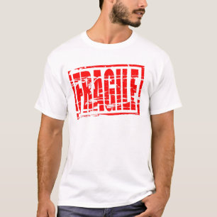 Fragile red rubber stamp effect T-Shirt