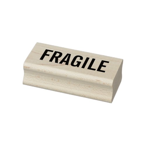 Fragile Rubber Stamp