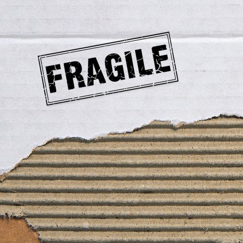 Fragile  rubber stamp