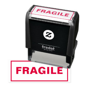 Fragile  self-inking stamp