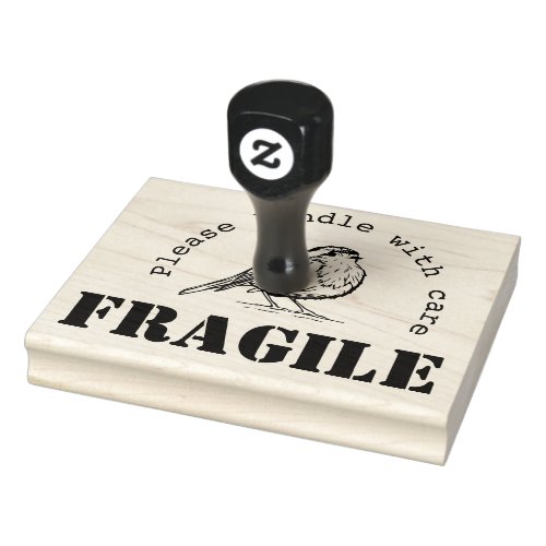 Fragile shipping Custom logo rubber ink stamp cute