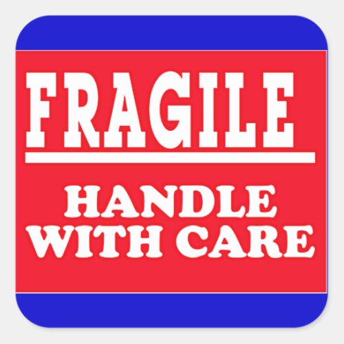 Fragile Shipping Label