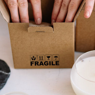 Fragile, Small Business Packaging Rubber Stamp