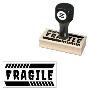 Fragile Spooky Rubber Stamp