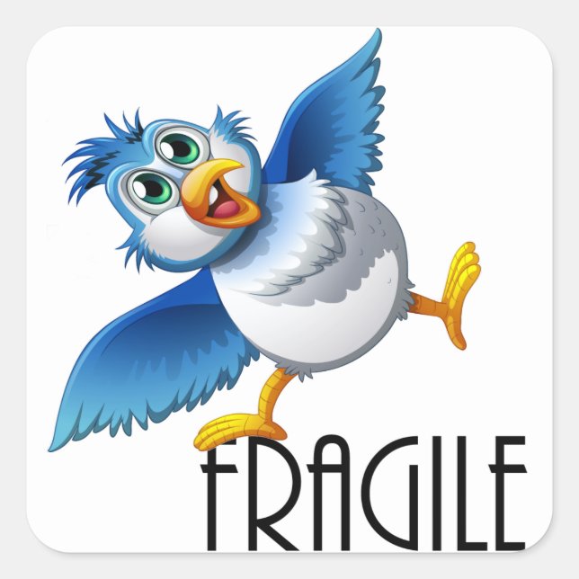 FRAGILE SQUARE STICKER (Front)