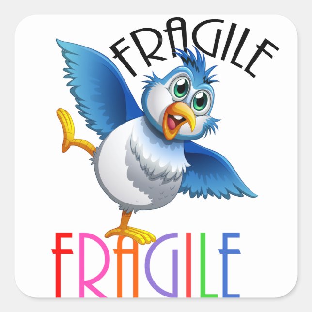 FRAGILE SQUARE STICKER (Front)