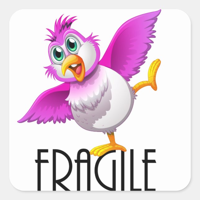 FRAGILE SQUARE STICKER (Front)