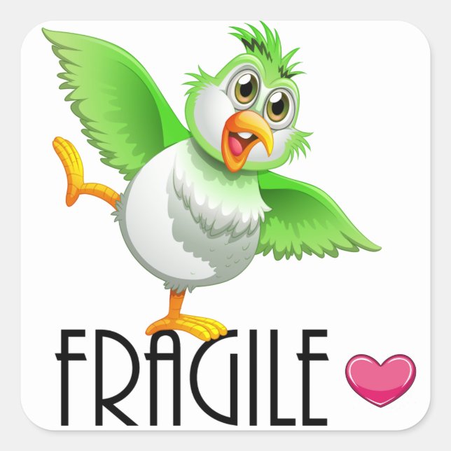 FRAGILE SQUARE STICKER (Front)